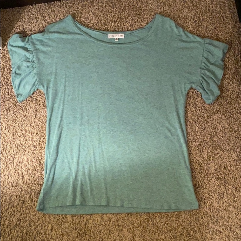 Fitz + Eddi ruffle sleeve tee